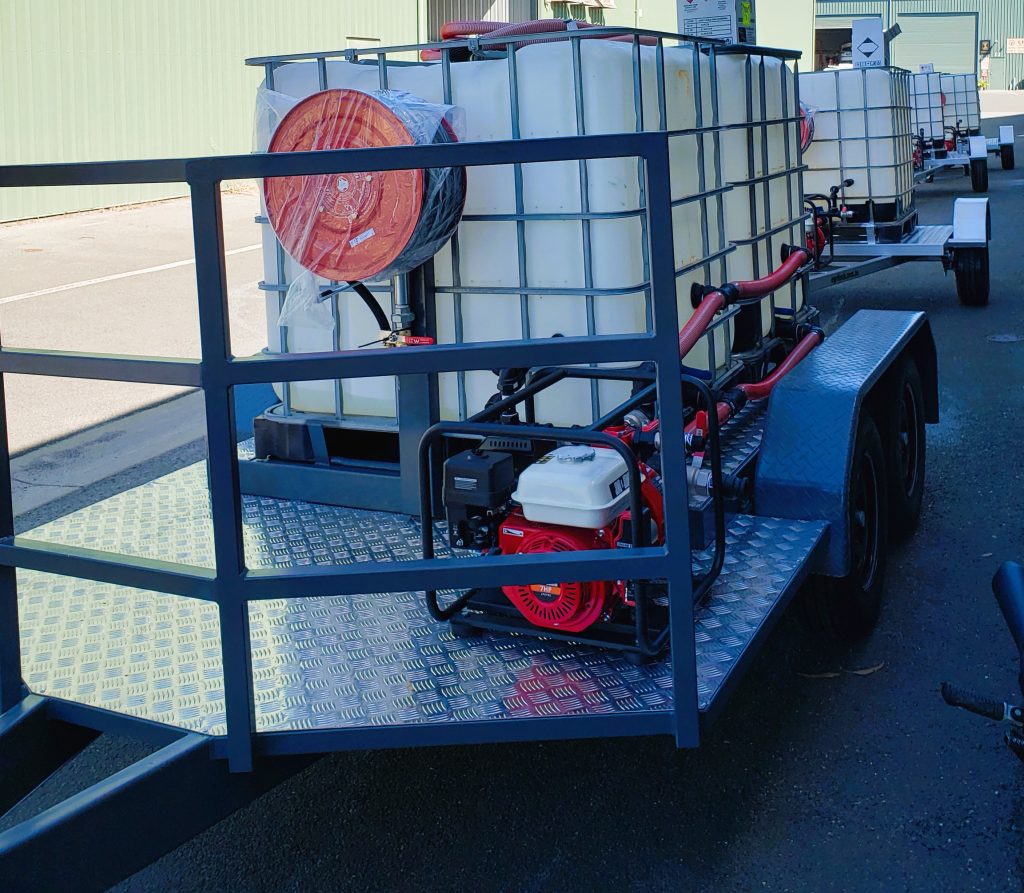 200lt fire trailer pressure washer