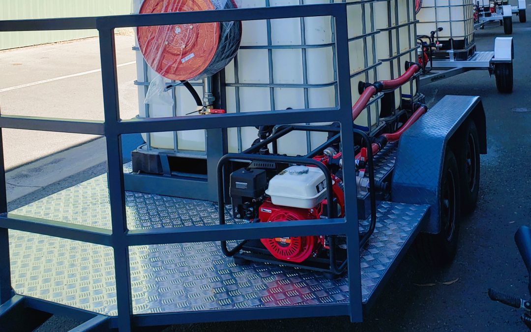 200lt fire trailer pressure washer